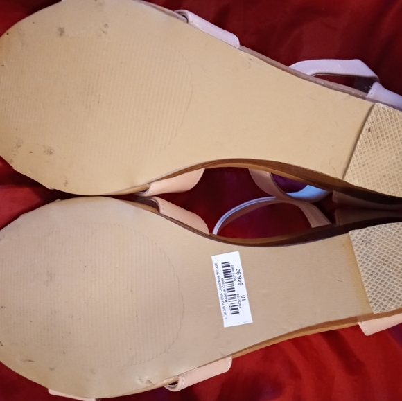 TORRID Women's Blush Pink Crossover Strap Wedge - Picture 8 of 8